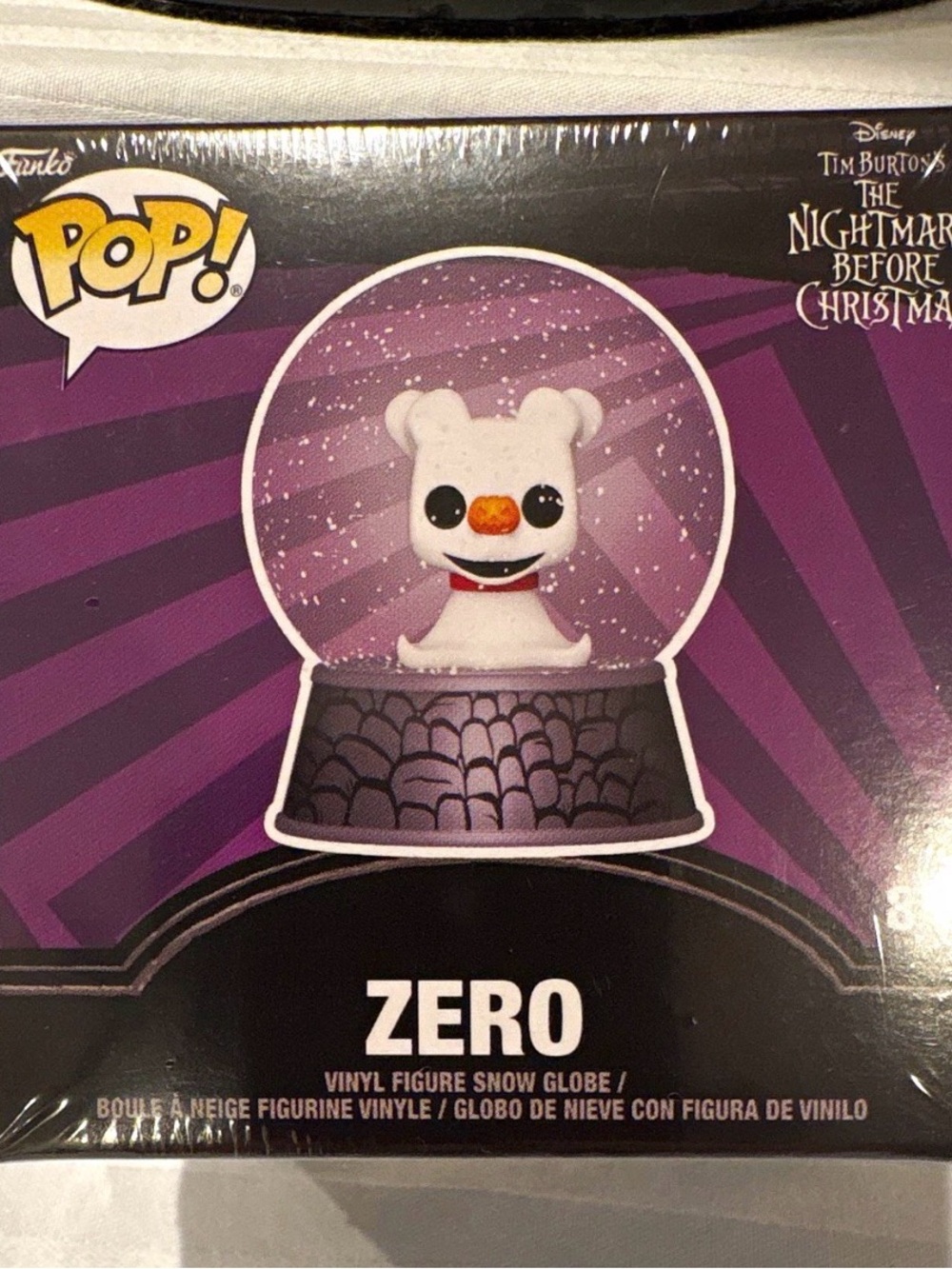 Funko The Nightmare Before Christmas Zero Vinyl Snow Globe - White
